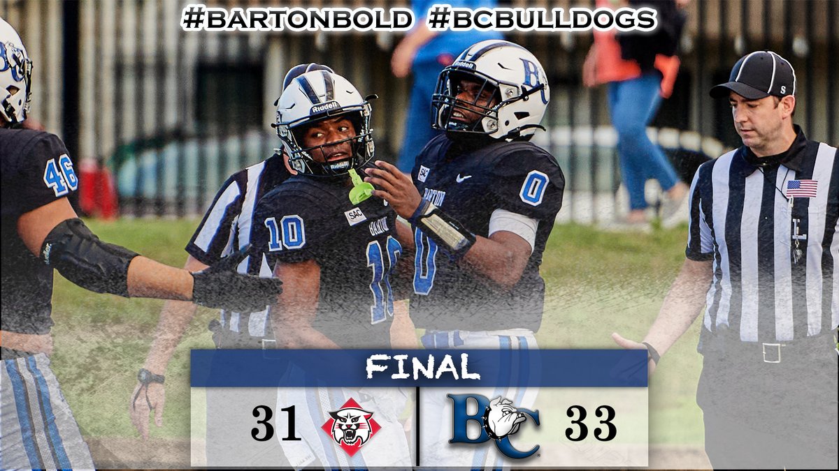 Barton College Athletics (@bartonathletics) on Twitter photo DAWGS BITE! . Barton football upends Davidson, 33-31, Friday on the road to move to 2-0 on the season! . Jaquan Lynch (2 TDs rushing, 1 TD passing), Jordan Terrell (2 TDs rushing) . Wildcats a member of NCAA D-I and FCS . #BartonBold . #BCBulldogs . <a href="/barton_fb/">BartonCollegeFB</a> DAWGS BITE! . Barton football upends Davidson, 33-31, Friday on the road to move to 2-0 on the season! . Jaquan Lynch (2 TDs rushing, 1 TD passing), Jordan Terrell (2 TDs rushing) . Wildcats a member of NCAA D-I and FCS . #BartonBold . #BCBulldogs . <a href="/barton_fb/">BartonCollegeFB</a>