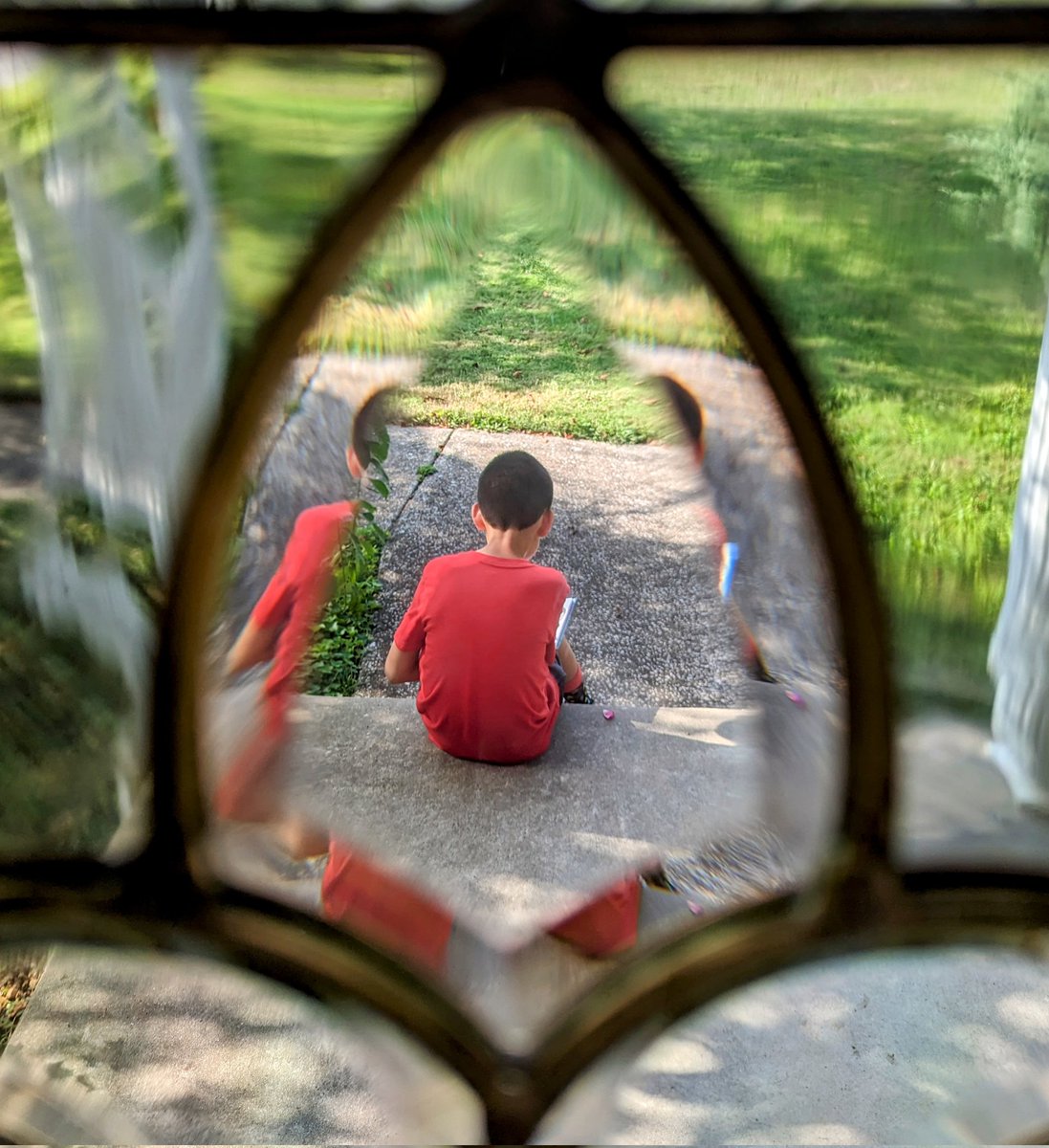 He wanted to read his book on the porch before going inside 🥰❤️📖
<a href="/librarycheckout/">A</a>