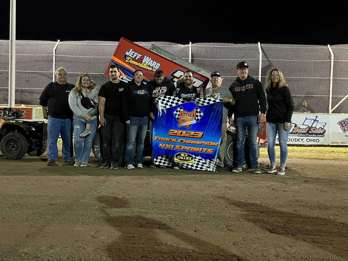 It’s officially official. <a href="/CapHenryRacing/">Cap Henry Racing</a> is your 2023 <a href="/atticaracewyprk/">Attica Raceway Park</a> track champion! His second 410 title here!