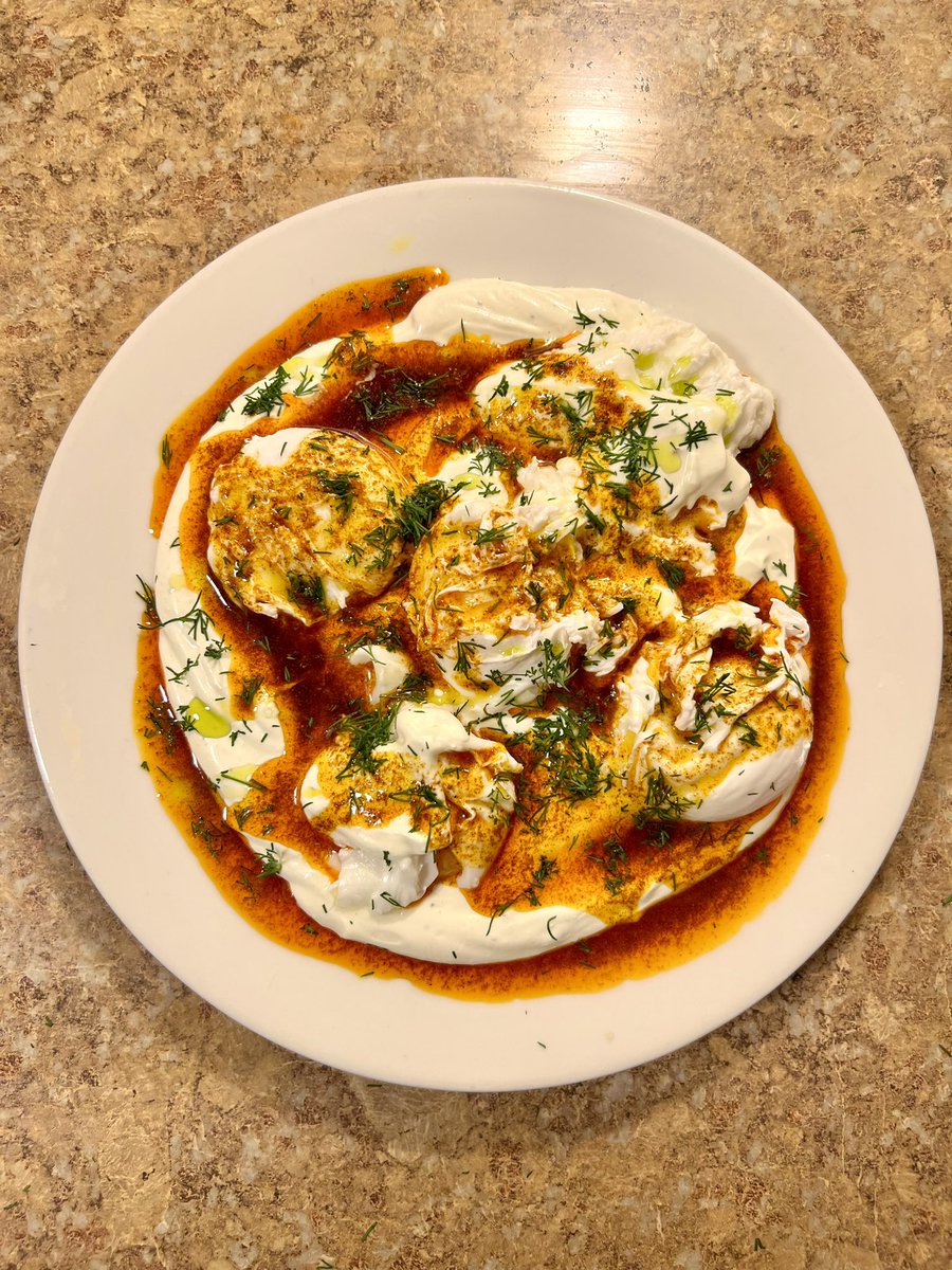 davidbaran__'s tweet photo. Turkish eggs with toasted challah bread. 

#food #turkish #cooking https://t.co/Lq5XbCBOj7