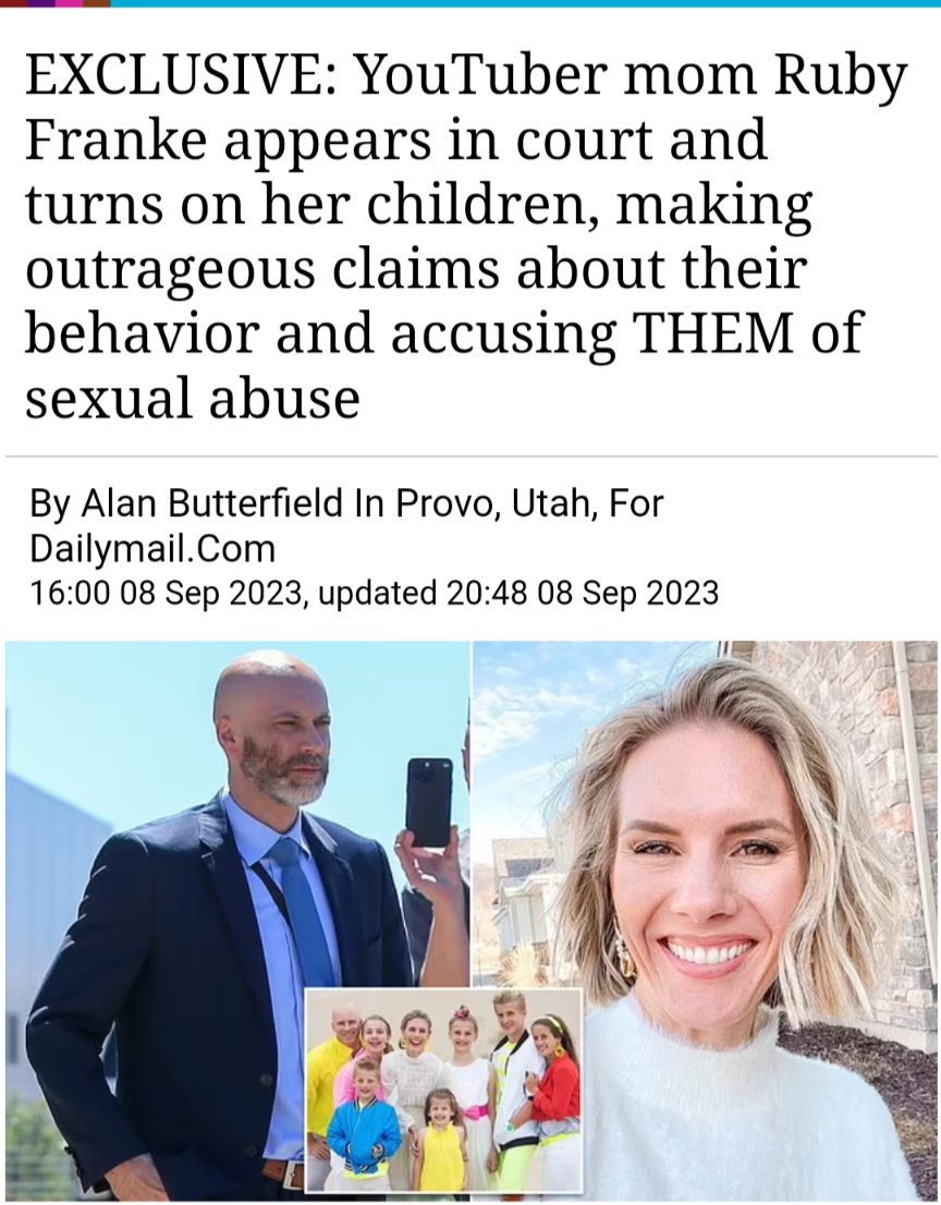 Trad wife, momfluencer, Mormon child abuser Ruby Franke is a fcking monster.