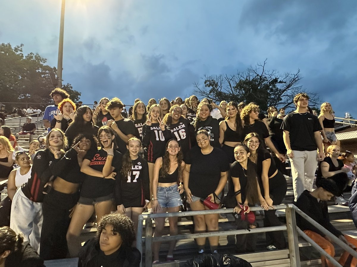PrincipalGBurns's tweet photo. It’s a Great Time to be a Witch!! Friday night and the lights were shining bright on our Witches. 51-26 Win over Arlington and a great crowd to celebrate with! #GoWitch https://t.co/CoERiE9z8k