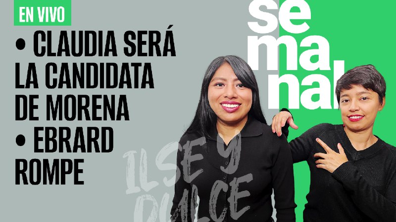 SinEmbargoMX's tweet image. 🔴 #EnVivo | Claudia será la candidata de Morena | Ebrard rompe

¡Un recuento de lo más destacado en #SinEmbargo Semanal con @ilsegarc y @DuulceOlvera ¡Ya comenzamos!
youtube.com/watch?v=ngnWAn…