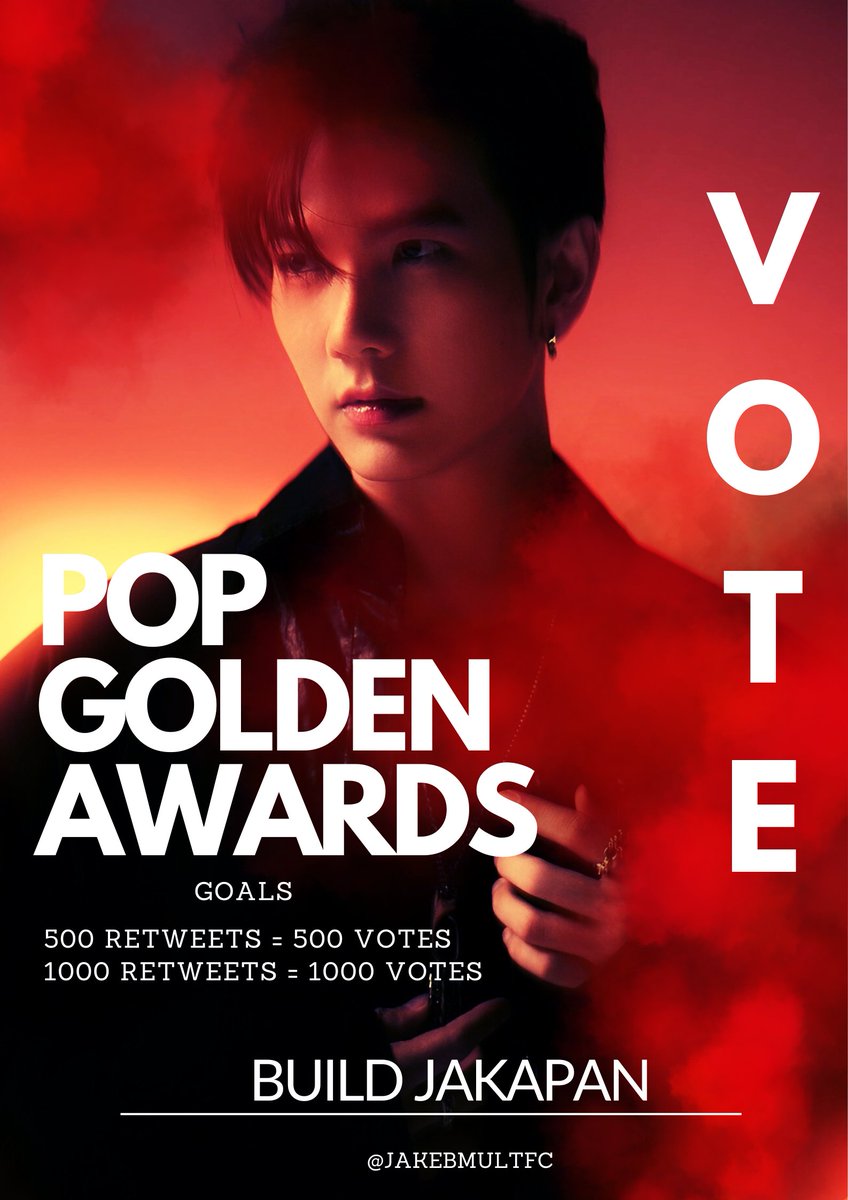 JakeBMultFC's tweet photo. 🏆POP GOLDEN AWARDS 2023🏆

Please RT &amp; QRT this to boost votes for our Biu! Don't forget to also vote on the app.💙

- GOALS - 
🎯500 RT=500 VOTES
🎯1K RT=1K VOTES

i vote for #BuildJakapan for #PopGoldenAwards https://t.co/e4rXECHtP2