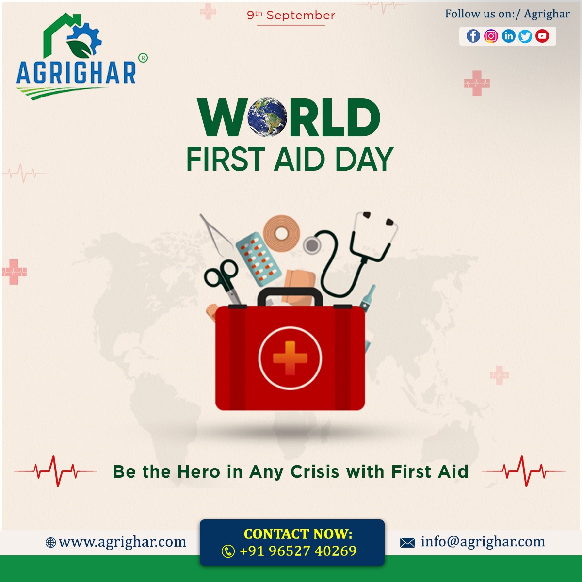 #empower💪 yourself with the #skills🧑‍⚕️ to be someone's #lifeline.🙌

💊💉🩹World First Aid Day🩺💊🩹
#firstaid #cpr #firstaidtraining #training #firstaidkit #safety #emergency #paramedic #cprtraining #aed #medical #firstaidcourse #safetyfirst #medic #k #ambulance #firstresponder