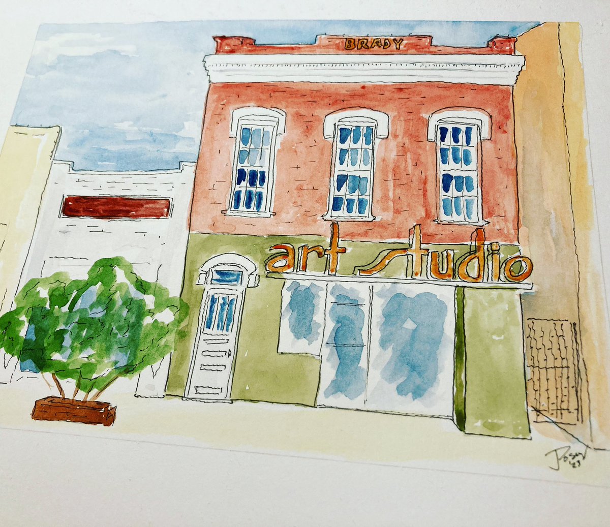 I finished this one last week. Love this old building! #brookhavenms