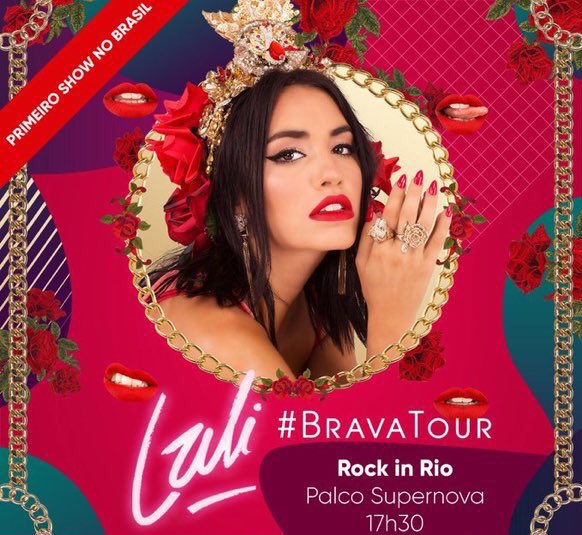 laliesposbra_'s tweet photo. Ontem (07) completou 4 anos desde o anuncio da Lali (@lalioficial) como uma das atrações do palco “SuperNova” no Rock In Rio 2019

O show pela #BravaTour foi a primeira e unica apresentação da Lali no Brasil até o momento 🇧🇷❤️ 

te extrañamos, vuelve @lalioficial https://t.co/jmPdSLPEyv