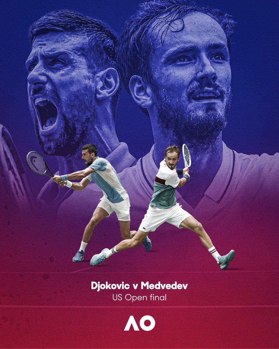 AustralianOpen's tweet photo. REMATCH πΏπΏπΏ
Are you Team @DjokerNole or Team @DaniilMedwed?
#USOpen https://t.co/taZpRPkoNx