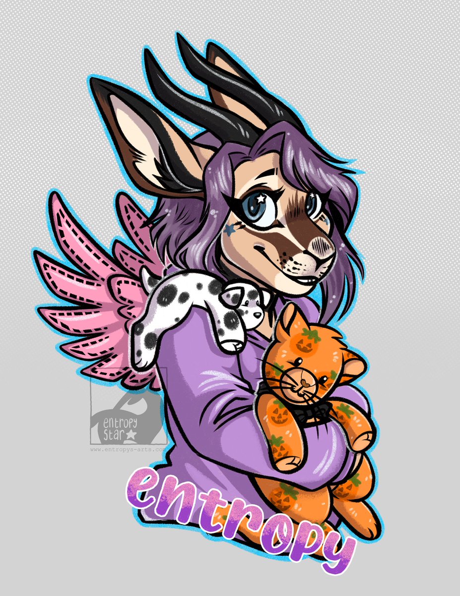 Lil Chibi badge I did for myself while unwinding tonight ✨