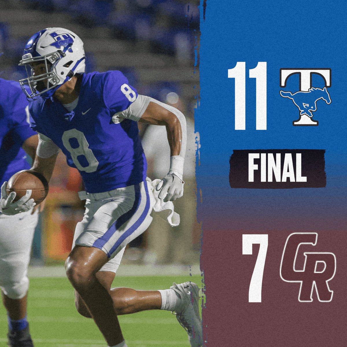 Taylor wins a tight defensive battle against Cinco Ranch 11-7 to open district play.
