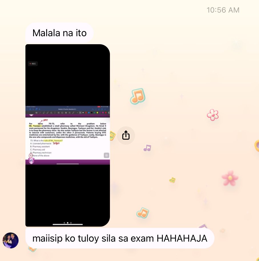 njmcyj's tweet photo. apparently my brother’s professor is a moa 😭🤚🏻 ariana what are you doing here this is for his board exams https://t.co/XraQ9068E2