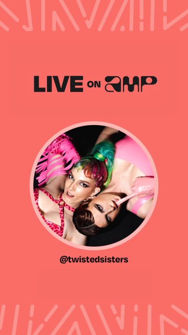 Update!! #twistedsisters headed to Saturday afternoon this week!! Tune in, talk 😈 at 2pm PT @onamp https://t<a href="/tag/twistedsisters"class="tags">#twistedsisters</a>