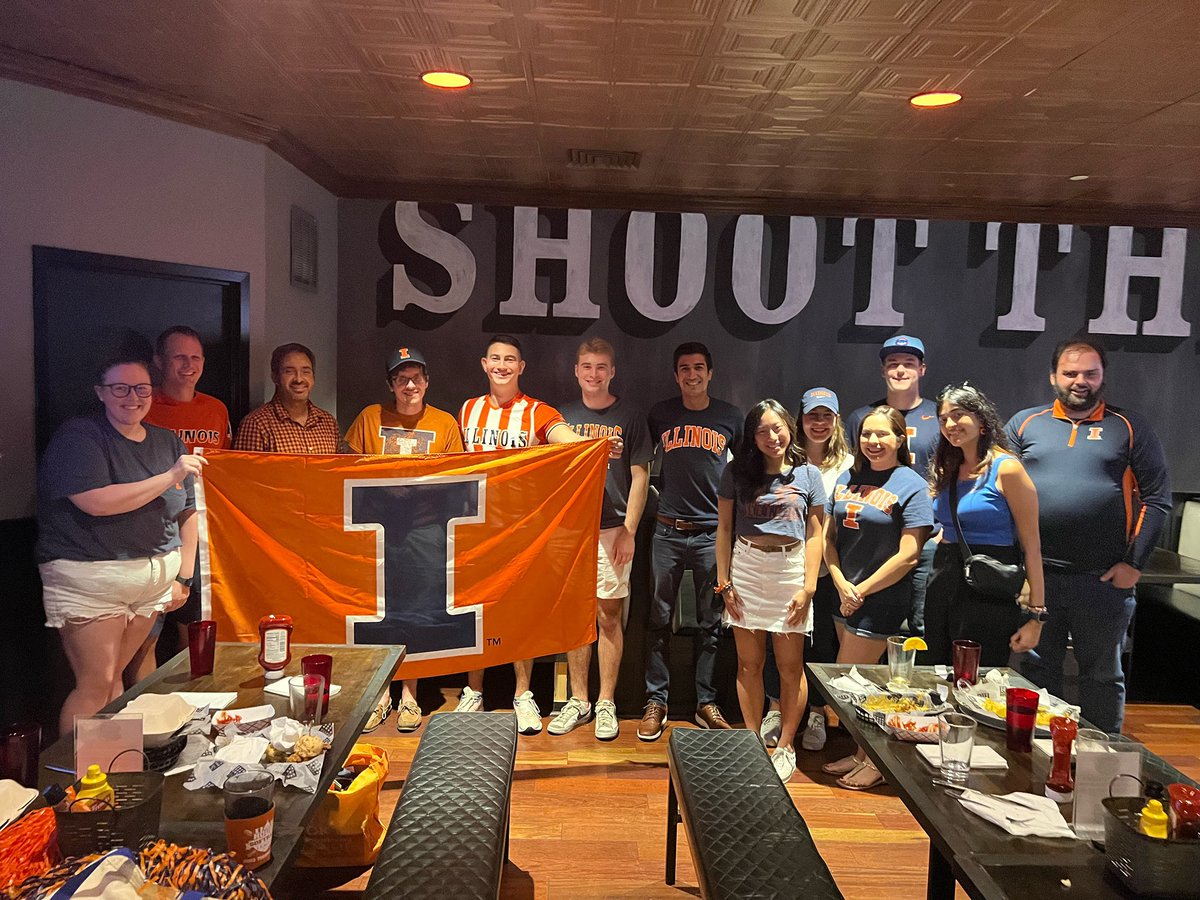 DC_Illini's tweet photo. We enjoyed seeing so many new faces and recent grads at our watch party! Thanks for joining us, even though it wasn’t the result we hoped for. 

Our next watch party is slated for October 21st when Illinois takes on Wisconsin for homecoming. I-L-L 🧡💙 https://t.co/m0F1q46jaE