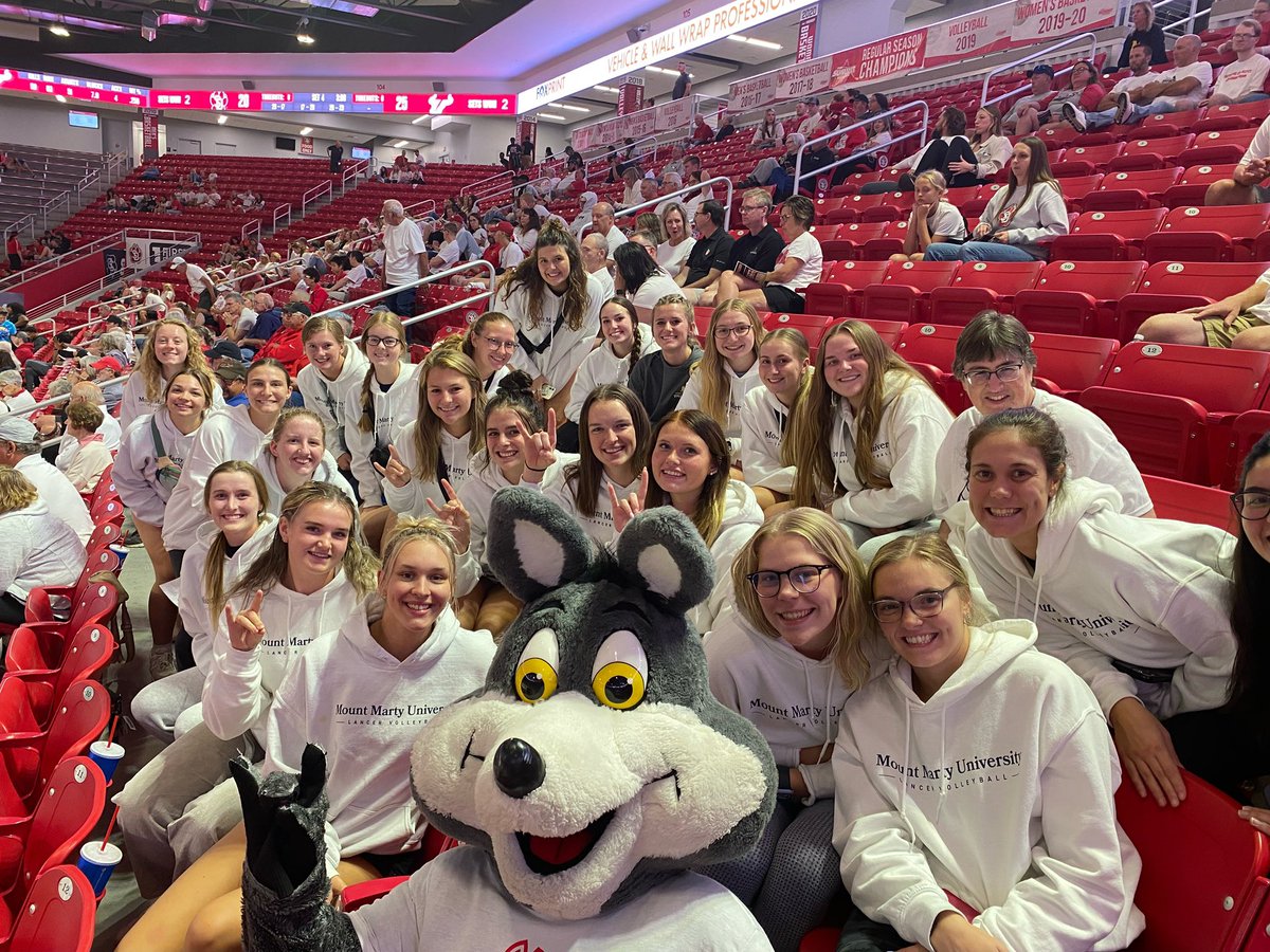 Fun way to end the week supporting USD volleyball. Big congratulations on the win! <a href="/SDCoyotesVB/">South Dakota Volleyball</a>