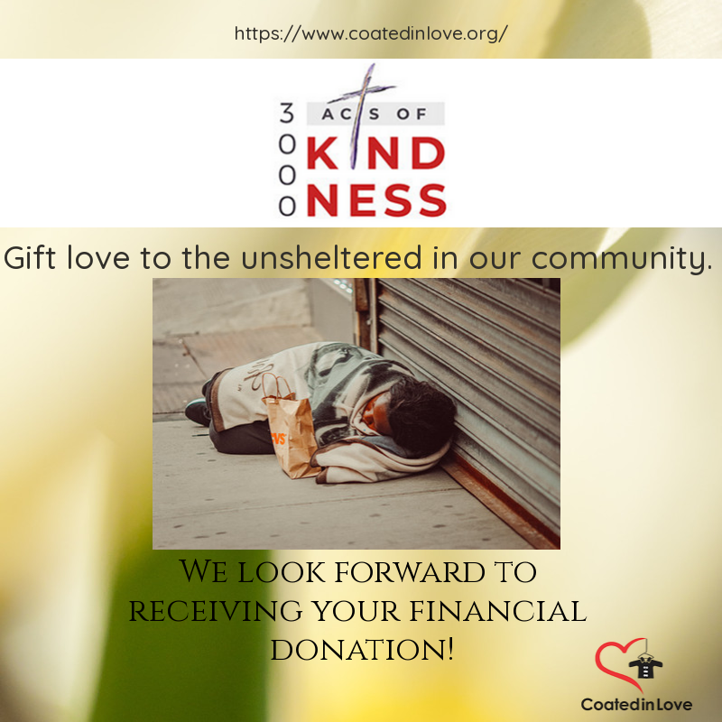 3000aok's tweet photo. It only takes a minute to give the gift of love to an unsheltered person. Your kindness is appreciated at https://t.co/TxoJAK06tm. https://t.co/DcHI7axAdT