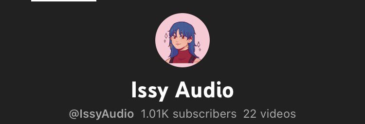 IssyAudio's tweet image. 1k subs?!?!
😵💙💙