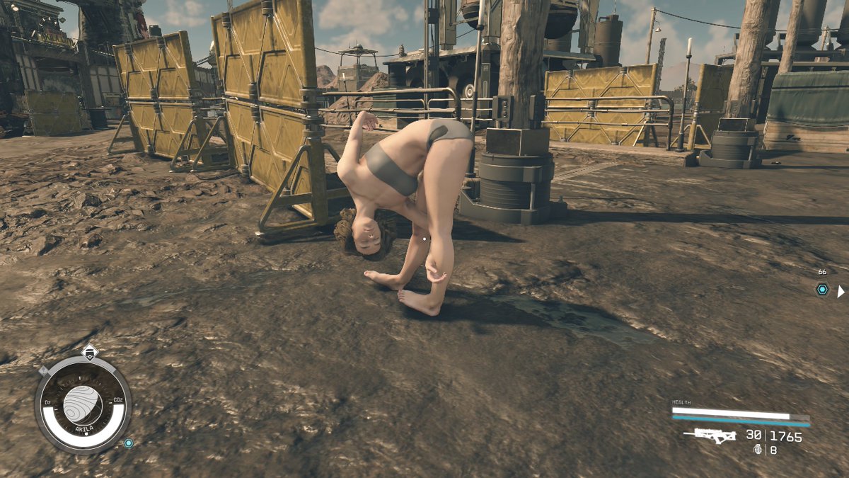 GrabbyLIVE's tweet photo. Going live with #Starfield Day 6! Working on the second outpost and some quests. This lady has been stuck in this yoga pose since day 1! 😂😂

https://t.co/XLDwkjdTWv https://t.co/PPD5PRChli
