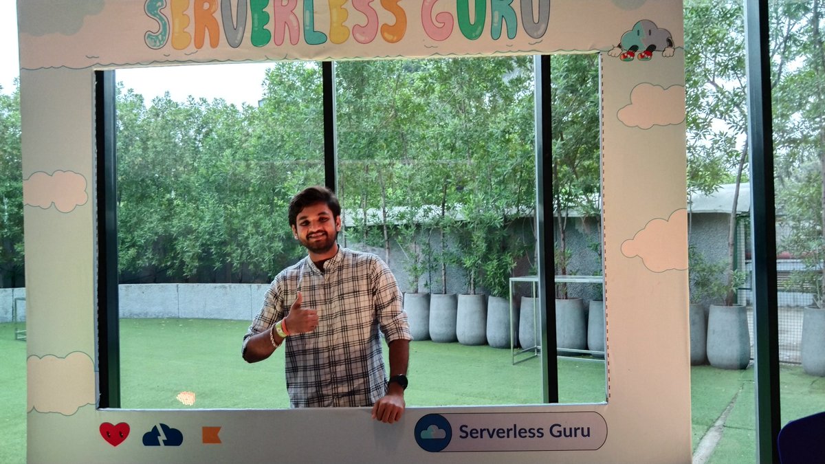 kabootarmasala's tweet photo. Where are you, I am at @serverlessguru 🤗 @abh1ku @DebarshiMonda20 https://t.co/5Hn5GHSWm5