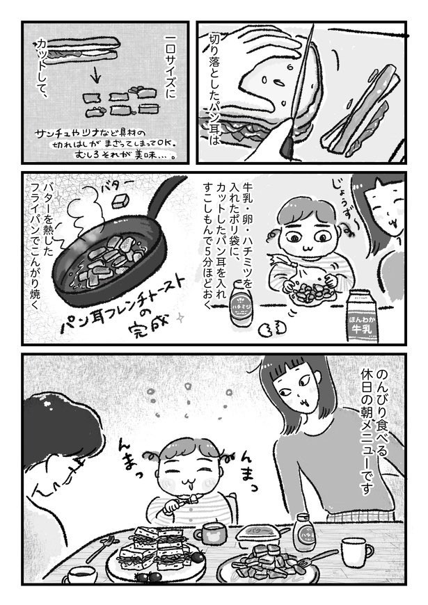 休日の朝は野菜モリモリサンド🥪
#漫画が読めるハッシュタグ 