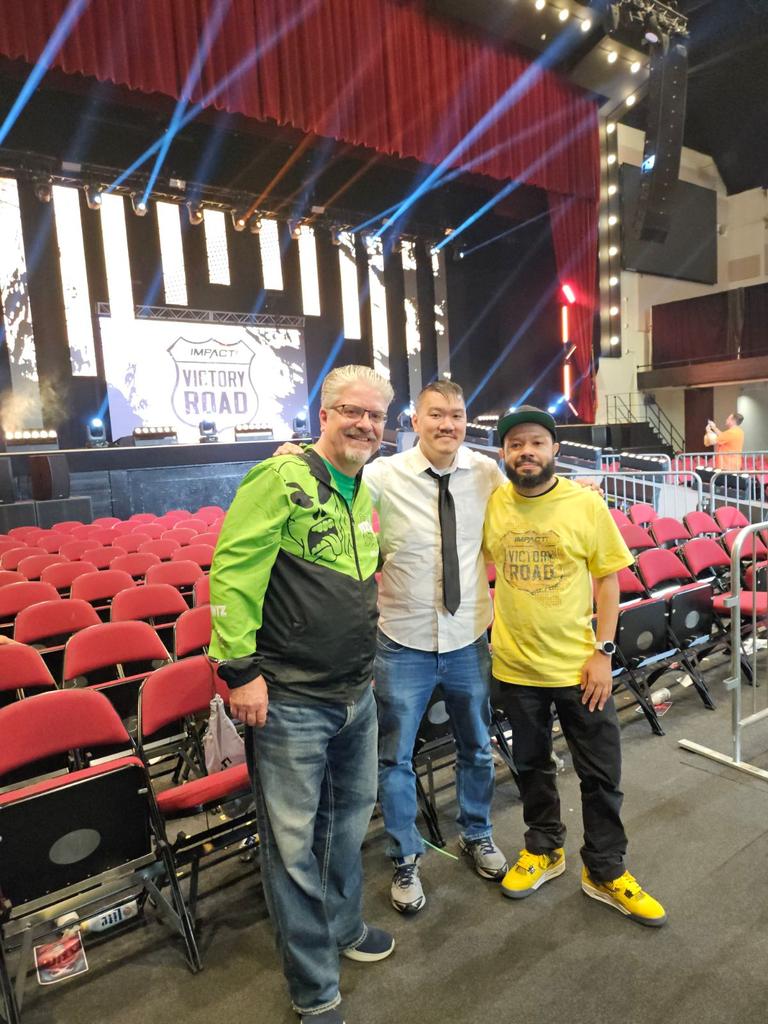 realjoelivehd83's tweet image. What a night 🌃🌉  @IMPACTWRESTLING #ImpactWrestling #victoryroad 
Spoiler I won the digital media championship from @THETOMMYDREAMER 😂
#frontrow #drip