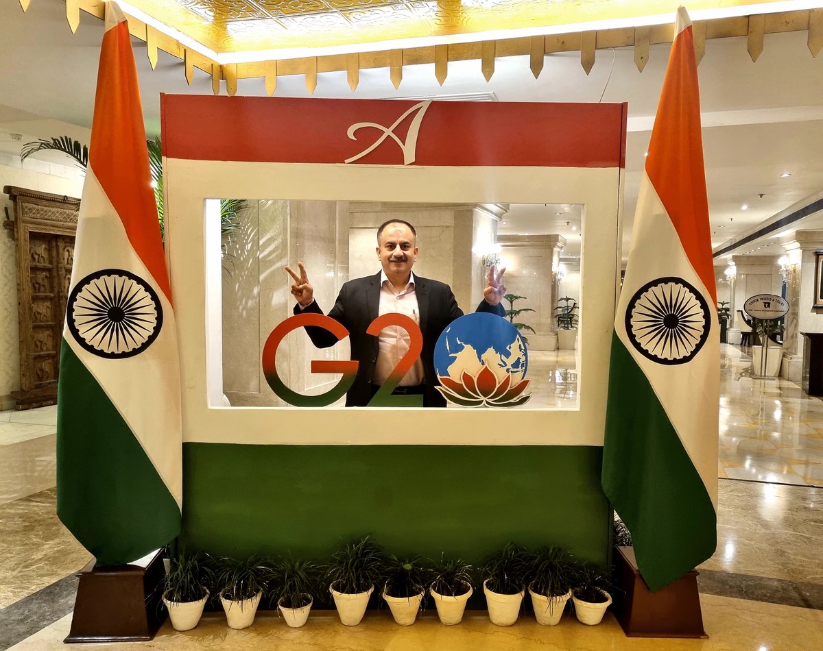 SethManu1's tweet photo. Enhancing Technological Co-operation towards One Future.
This summit today will charter a new path in human-centric and inclusive development across.
@inc_mindz 
#G20India2023 #G20SummitDelhi #G20India https://t.co/N7oUg3hwkz