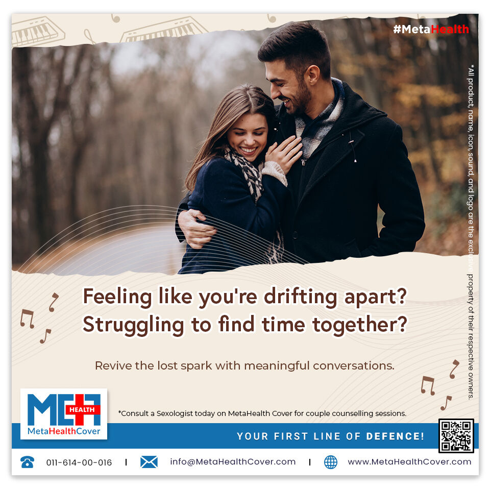 MetaHealthCover's tweet image. Is your relationship feeling like it's drifting apart?💔Don’t let the distance come between you and your partner. Bridge the gap and strengthen your bond with meaningful conversations.🌻 

Visit: metahealthcover.com 

#sexologist