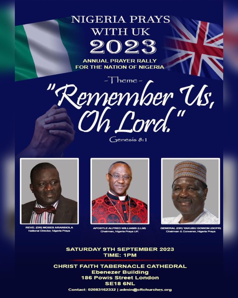 cftchurches's tweet photo. #NigeriaPrays #NigeriaPraysUK #ApostleATBWilliams #Nigeria #Africa https://t.co/jcya48lBNa