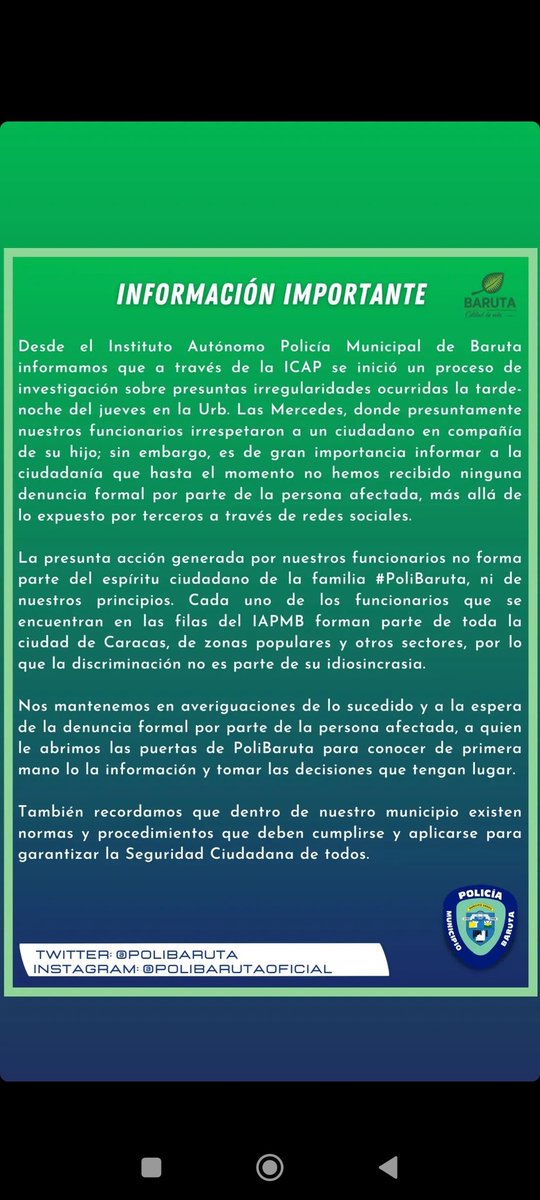 SoyMayerlinC's tweet photo. @C_Exprimidos @PoliBaruta Esto es lo que dicen ellos.... Que denuncien! https://t.co/7kivFebRp2