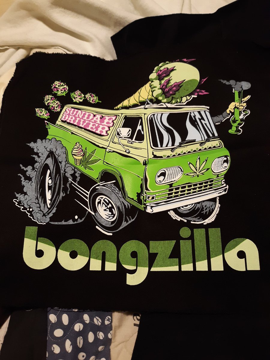 artorchoke's tweet image. #bongzilla #backpatch