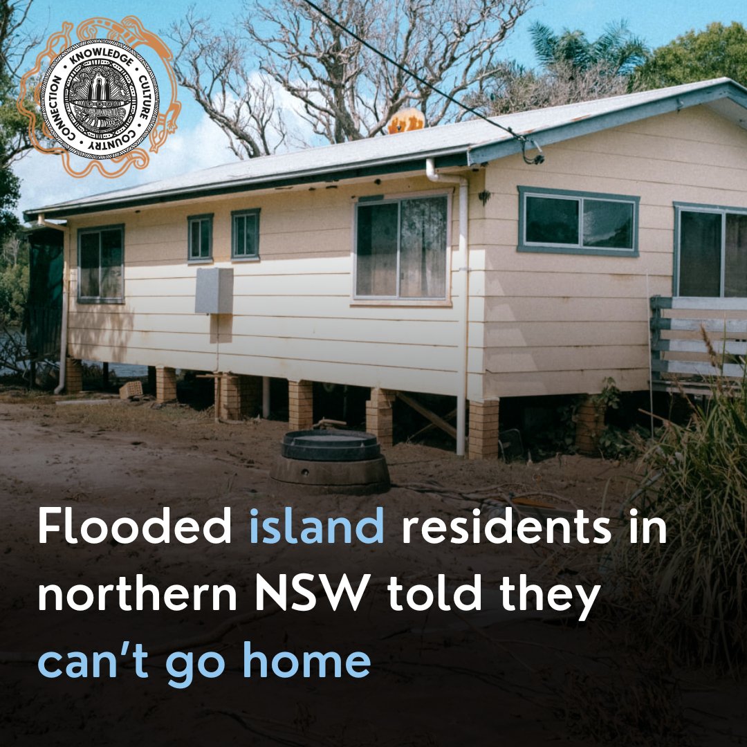 koorimailnews's tweet photo. RESIDENTS of Cabbage Tree Island in northern New South Wales have been told they will not be returning to their homes following the flood events of February 2022.
MORE here https://t.co/xqpL04iBAC
#KooriMail #TopStories #Cabbo #CabbageTreeIsland #LockedOut #JaliLALC https://t.co/XTnP3XrVCO