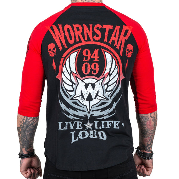 wornstar's tweet photo. Making its return to the Artist Asylum fold. #LIVELIFELOUD Raglan Tee - Red/Black
NOW IN STOCK!! https://t.co/ySPcyrzeCF
#wornstar9409 #livelifeloud #raglantee #vintageconcertjersey #rocknrollstyle #wornintowearout https://t.co/1jj8JivFBO