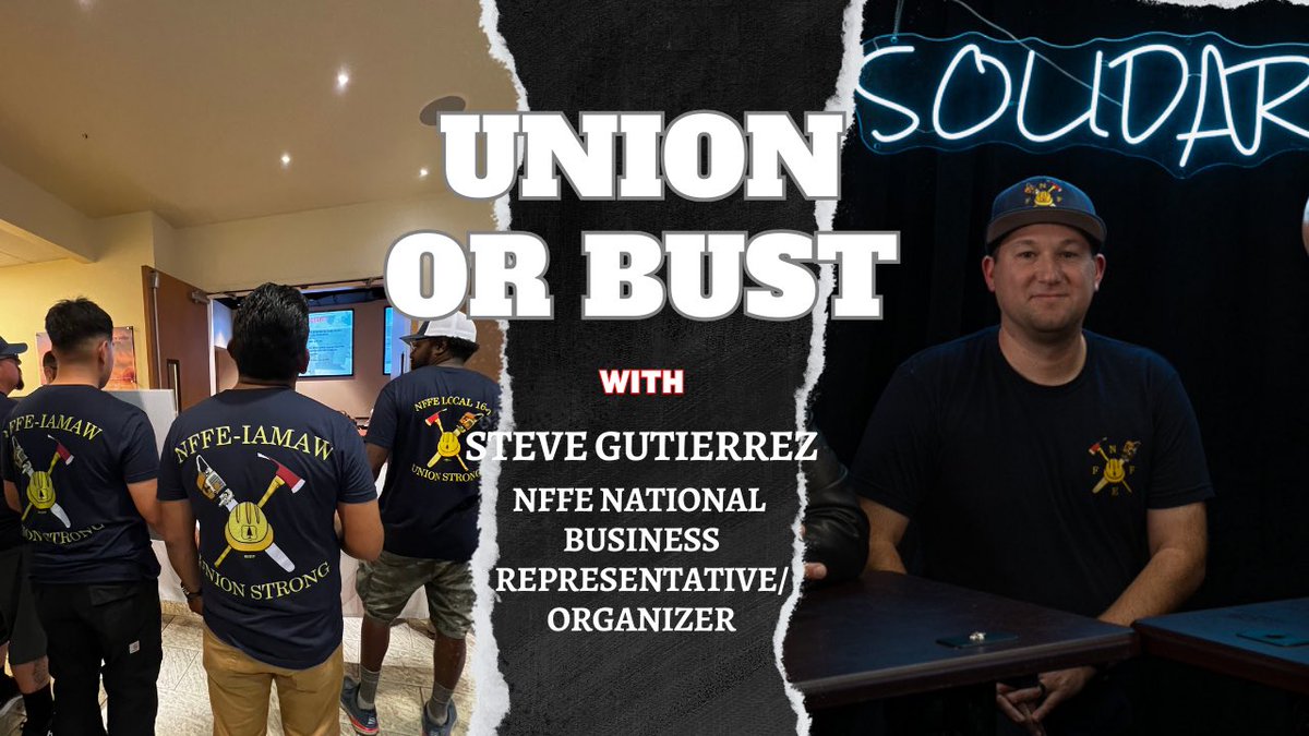 OrganizingMnstr's tweet photo. New #UnionOrBust episode just dropped. Interviewed a firefighter from @NFFE_Union. Watch it on YouTube https://t.co/ssqtYXz4Tu https://t.co/aaga10HQIP