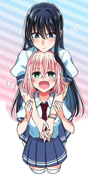 24センチ差#雪解けとアガパンサス 