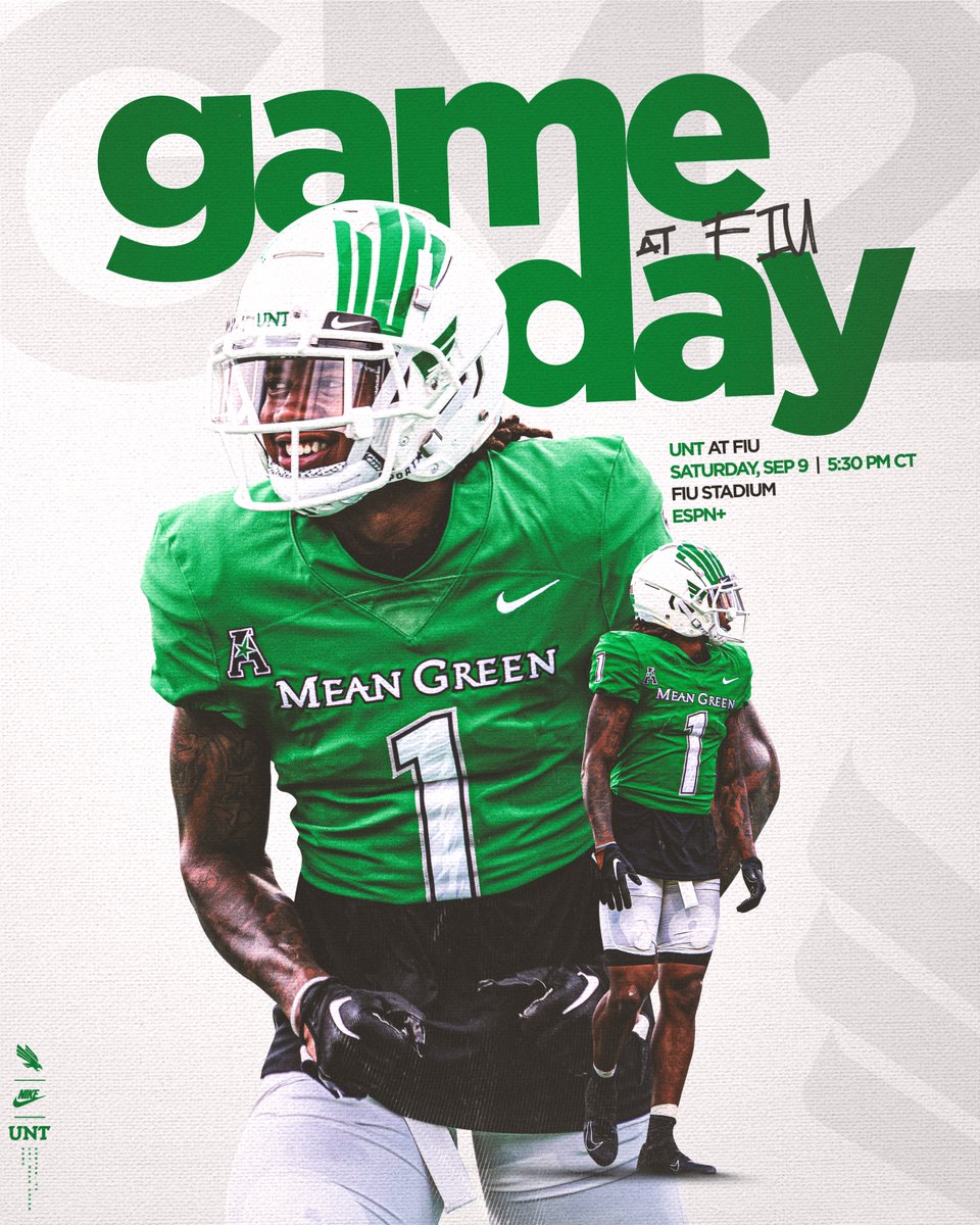 𝐈𝐓'𝐒 𝐆𝐀𝐌𝐄𝐃𝐀𝐘!!!
🆚: FIU  
🕰️: 6:30 PM ET
📺: <a href="/ESPNPlus/">ESPN+</a>  
📍: FIU Football Stadium

#GMG 🦅🟢