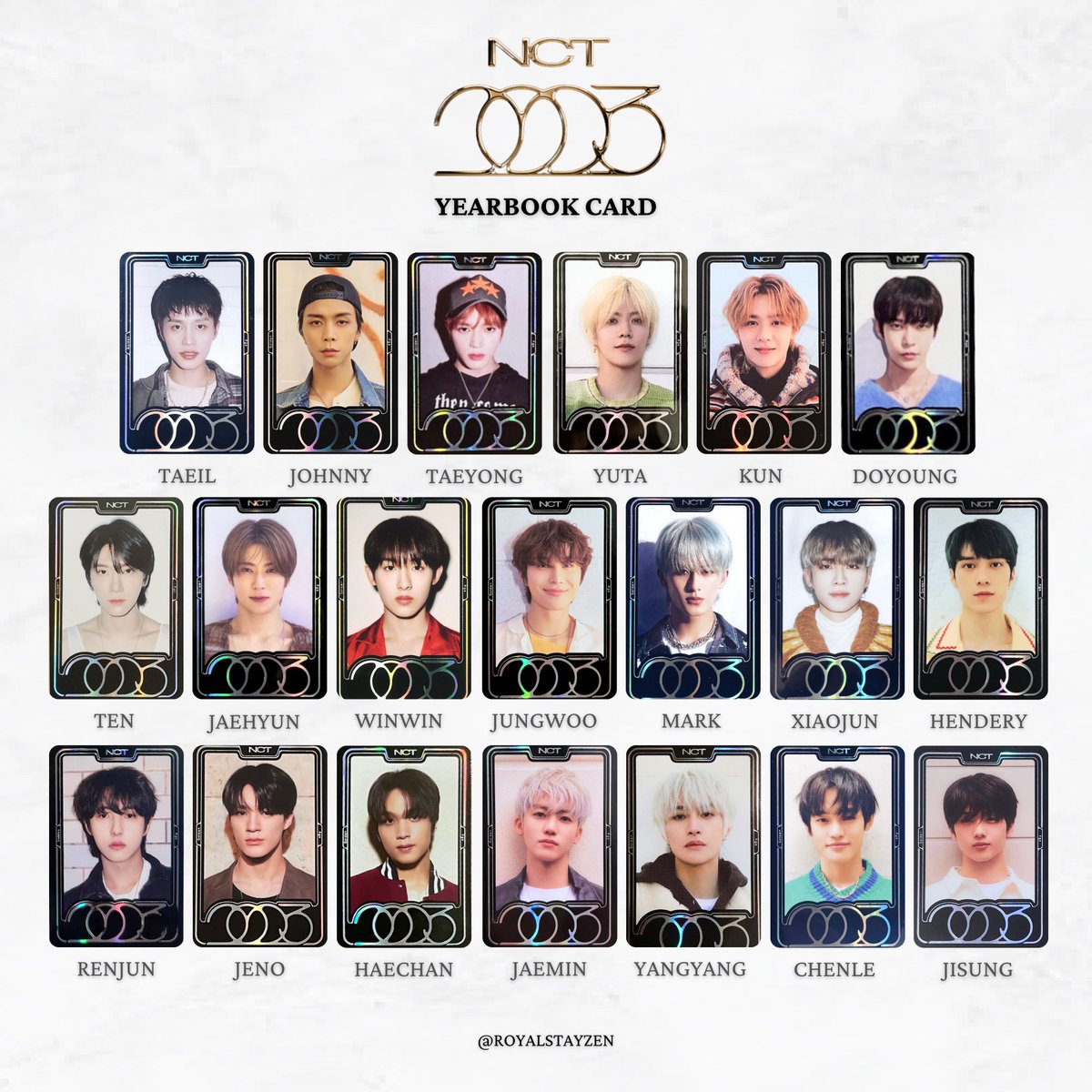 NCT The 4th Album 'GOLDEN AGE' Photocard/ PC templates 엔시티 골든