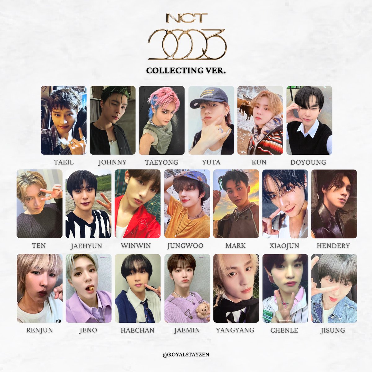 NCT The 4th Album 'GOLDEN AGE' Photocard/ PC templates 엔시티 골든