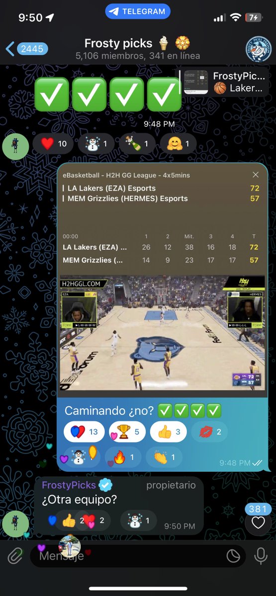 🌟 Hoy fué un día agridulce 🫠, por un lado TODO LO DE ESPORTS SE COBRÓ en todos los servicios ✅✅

Por otro lado en el premium nos llevamos unas tachitas 🤯 es parte del negocio, pero aquí se publica SIEMPRE, se gane o se pierda.

T.me/fr0stxr

Jornada nocturna? 👆