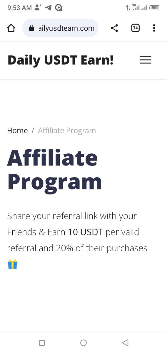 gadegetpro51011's tweet photo. Good ptoject..
daily usd..just paste your usdt address..

https://t.co/yjJVtlTQFx

do..refer and earn..
par refer 10 usdt. https://t.co/C33Gct9A3w