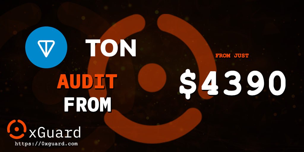 desmondtalks's tweet image. Elevate your TON project's security with @0xGuard's specialized audits.

Choose from Standard ($4,390) &amp;amp; Pro ($8,390) plans for industry-leading protection tailored to your needs.

Don't settle for less when it comes to safeguarding your project. 

#TON
#BLOCKCHAIN
#AuditSecurity