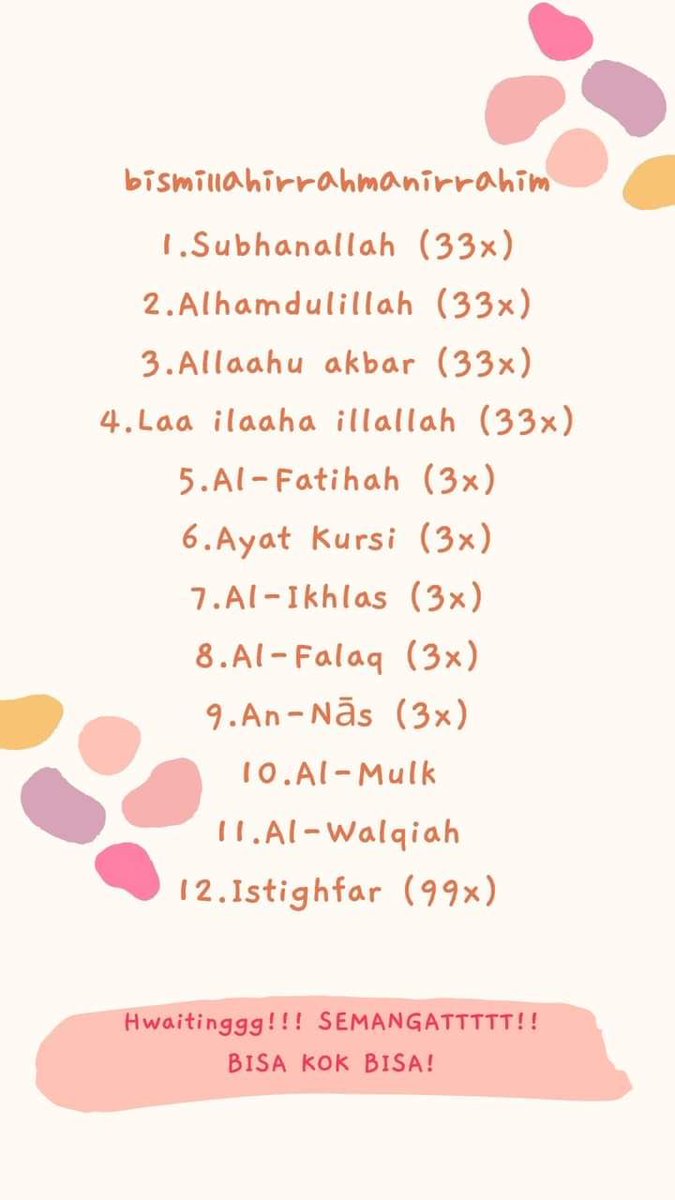 Jom sama-sama buat dan amalkan.