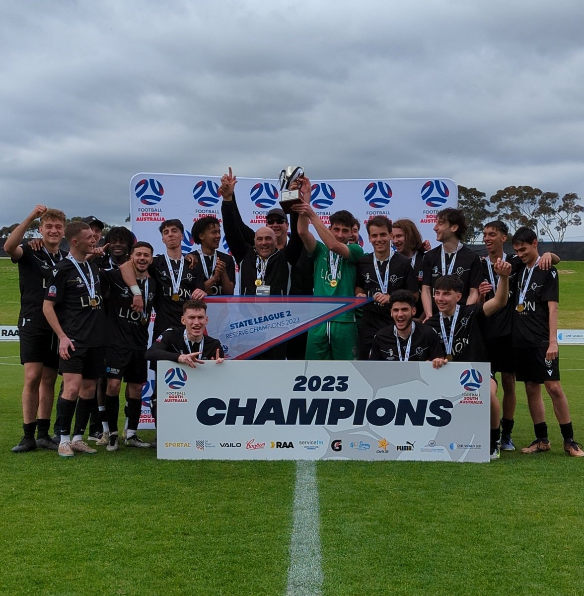 FSALeagues's tweet photo. π Congratulations to @AdelaideUniSC! #StateLeagueTwo Reserves Champions! https://t.co/yIPqkM1dtW
