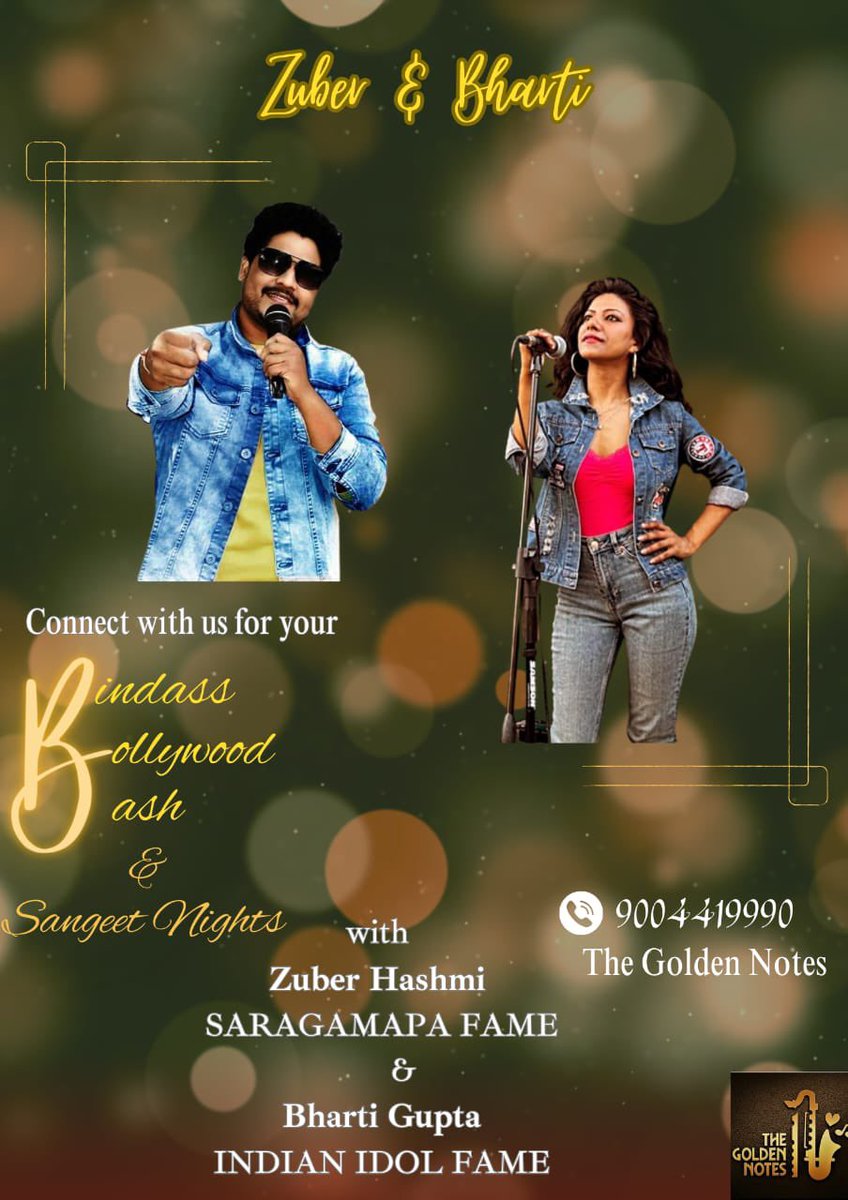TheGoldenNotes1's tweet photo. Connect with us for your soothing and rocking musical events 
9004419990 https://t.co/tGSjbNiU9O
