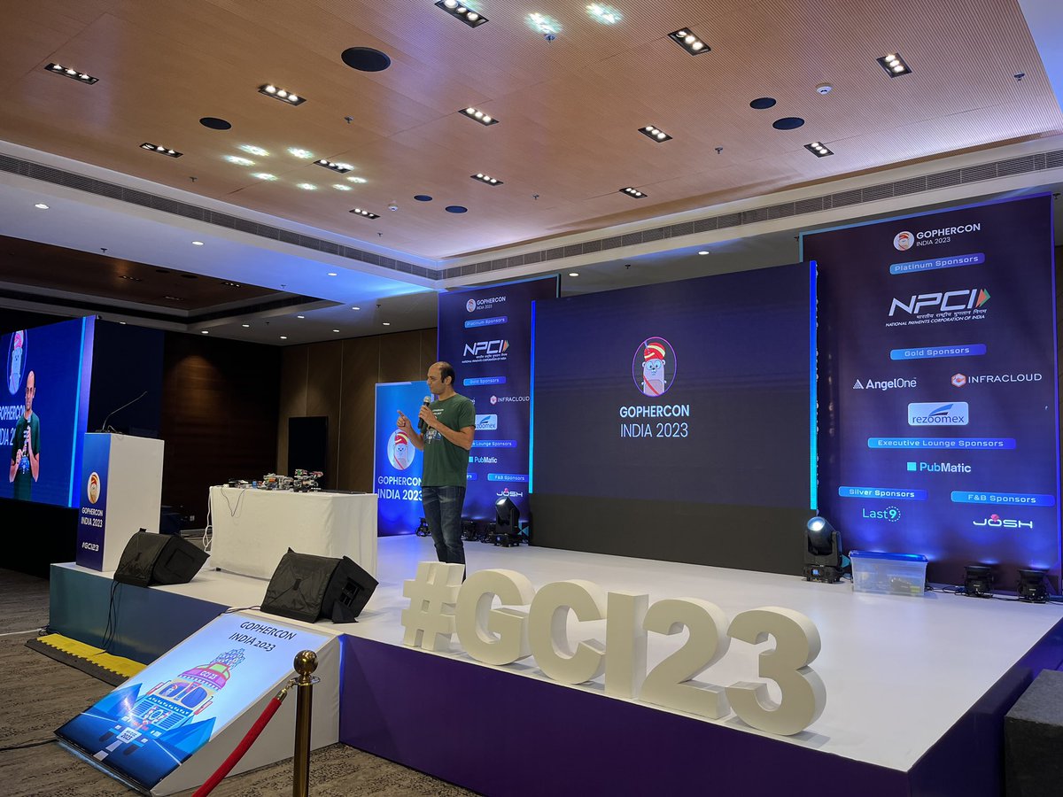 joshsoftware's tweet image. Here&apos;s Gautam Rege kicking off the 2023 edition of GopherCon India with a bang!

#GCI23 #gci #Gophercon
