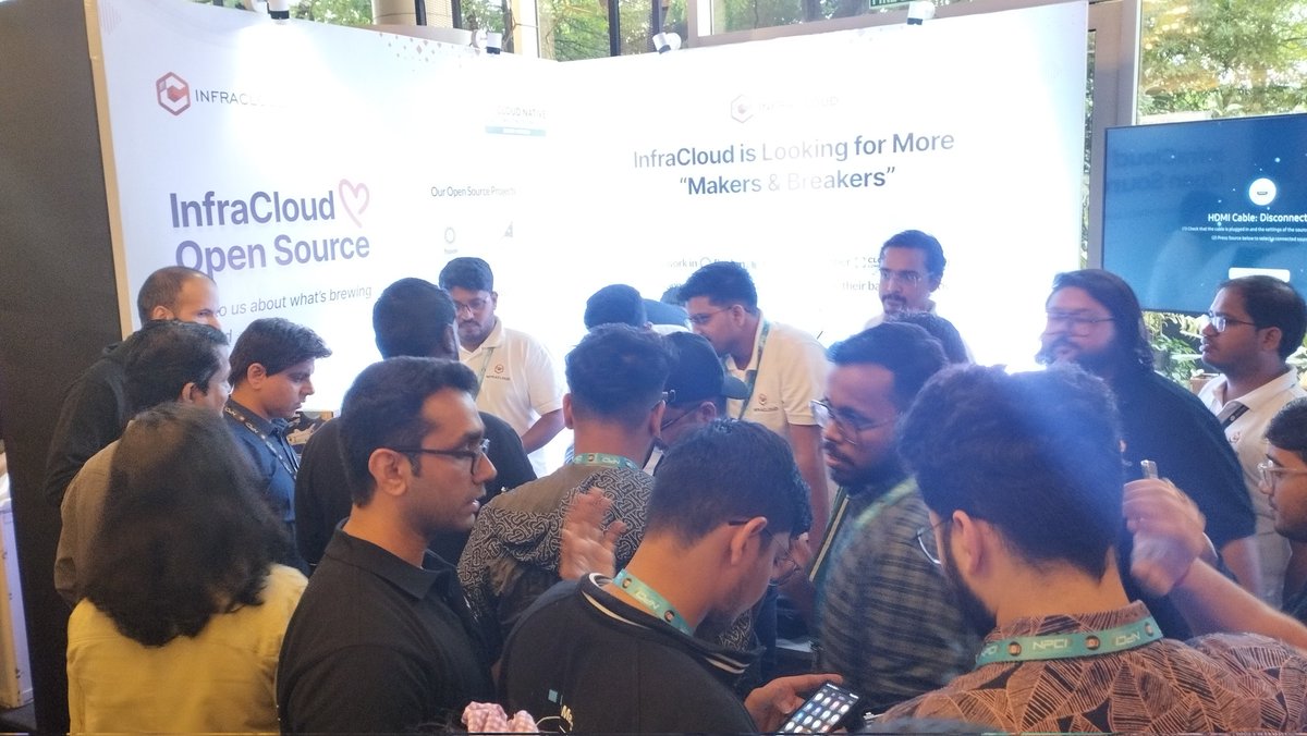 infracloudio's tweet image. Spell-champs playing #SpellingBee &amp;amp; winning 😀

Attend the InfraCloud booth now to test your cloud native vocab 😎

#ICatGCI @GopherConIndia #GopherConIndia #cloudnative #gopher #golang