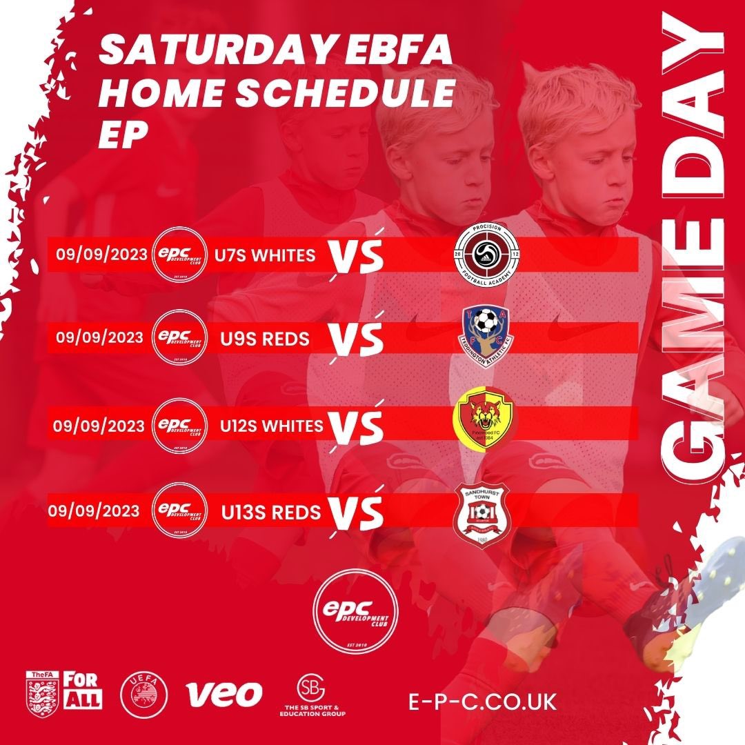 GAME DAY | WE ARE BACK 🤩

Here we go time to kick off the 2023/24 season. It’s an exciting time as officially kick off the season with lots of fun and learning to come. Let’s go 💪

@BracknellTownFC 

#gameday #joinourjourney #eastberks #jpl #syl #btfc #epc #developthroughplay