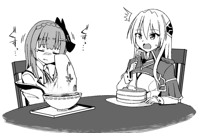 「ねえ聞いた!?白河部隊長の話!」
「聞いた聞いた!カフェテリアで桐生さん泣かせちゃったって!」
「やっぱり茅森部隊長の件、かな…」
「三角関係の噂、本当だったんだね…!!」 