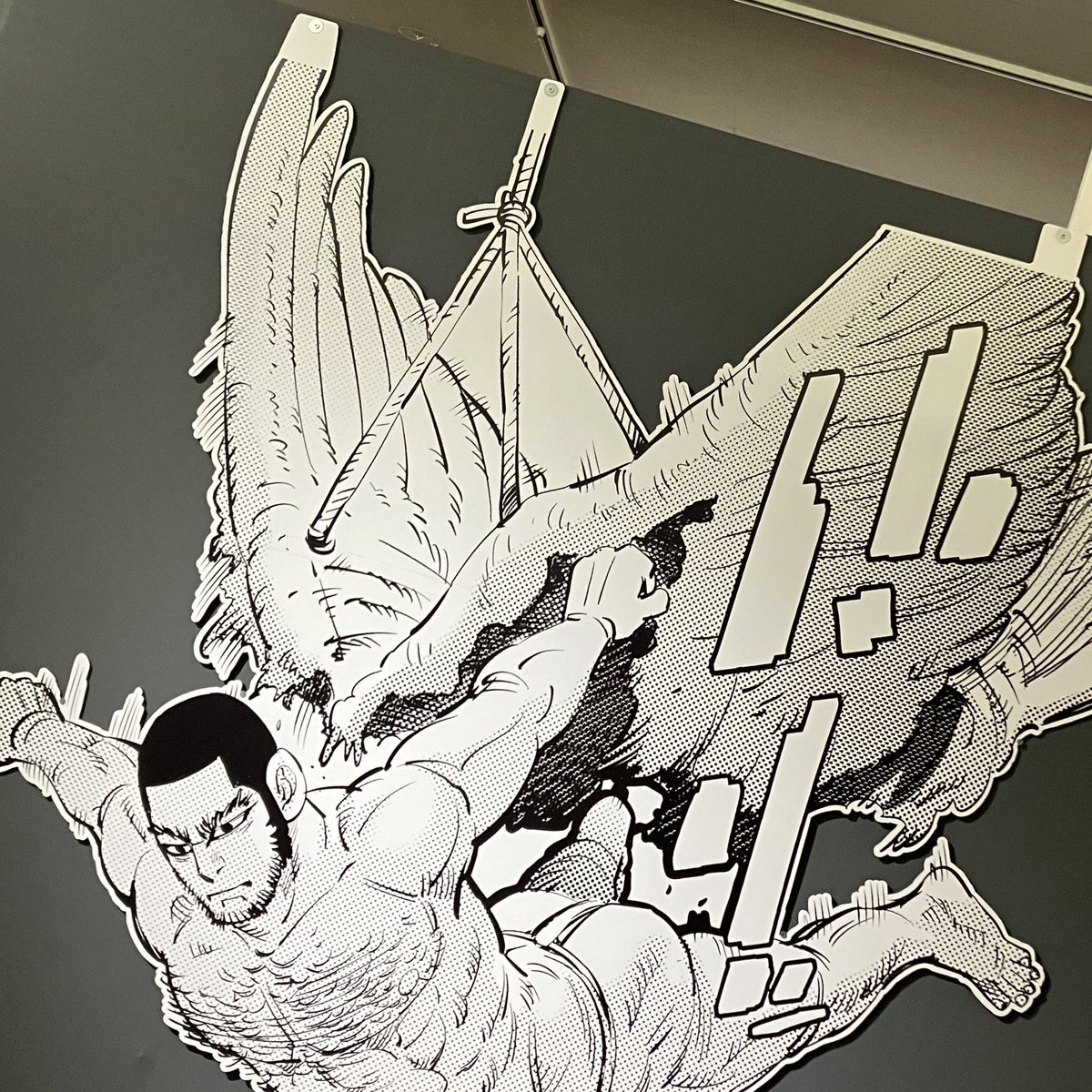 金カム展。今回もカッコいい二瓶さん
ゴトリと谷垣のこれは天井から吊るす仕様だけど結局東京会場でしか吊るしてないのかな 