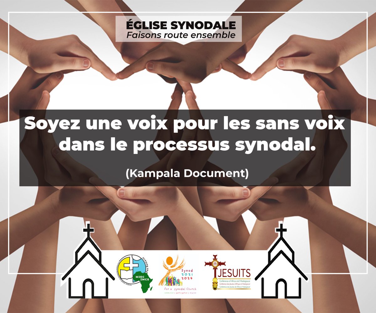 DjaoStanislas's tweet photo. Dans la synodalité, il n'y a pas de voix trop petite pour être entendue ni de contribution insignifiante. Chacun apporte sa pierre à l'édifice de la communion
#DigitalSynod #AfricanSynodalityInitiative #IMCSPaxRomana https://t.co/mHUU2YXTae