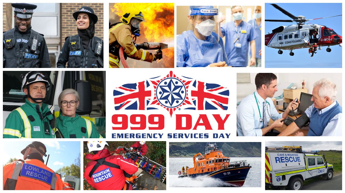 Today is Emergency Services Day (#999Day) Thank you to the 2 million people who serve across our NHS & emergency services From the 250,000 first responders to personnel behind the scenes, whether you're paid or a volunteer, you play a key role in saving lives & keeping us safe.