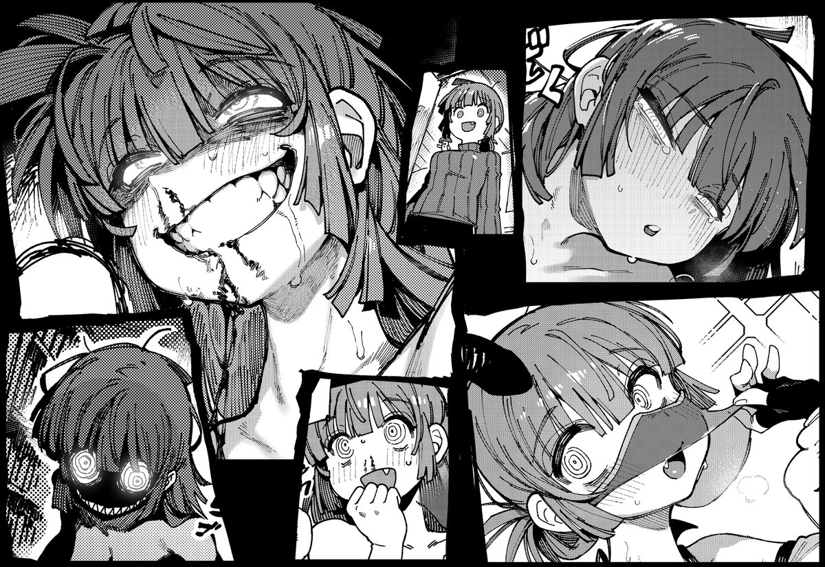 Karasu_Chan1204's tweet photo. My favorite parts of my new doujinshi😈😈 😈 https://t.co/xYNMJswEqb